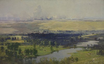 The Somme Valley near Corbie, 1919 by Arthur Streeton